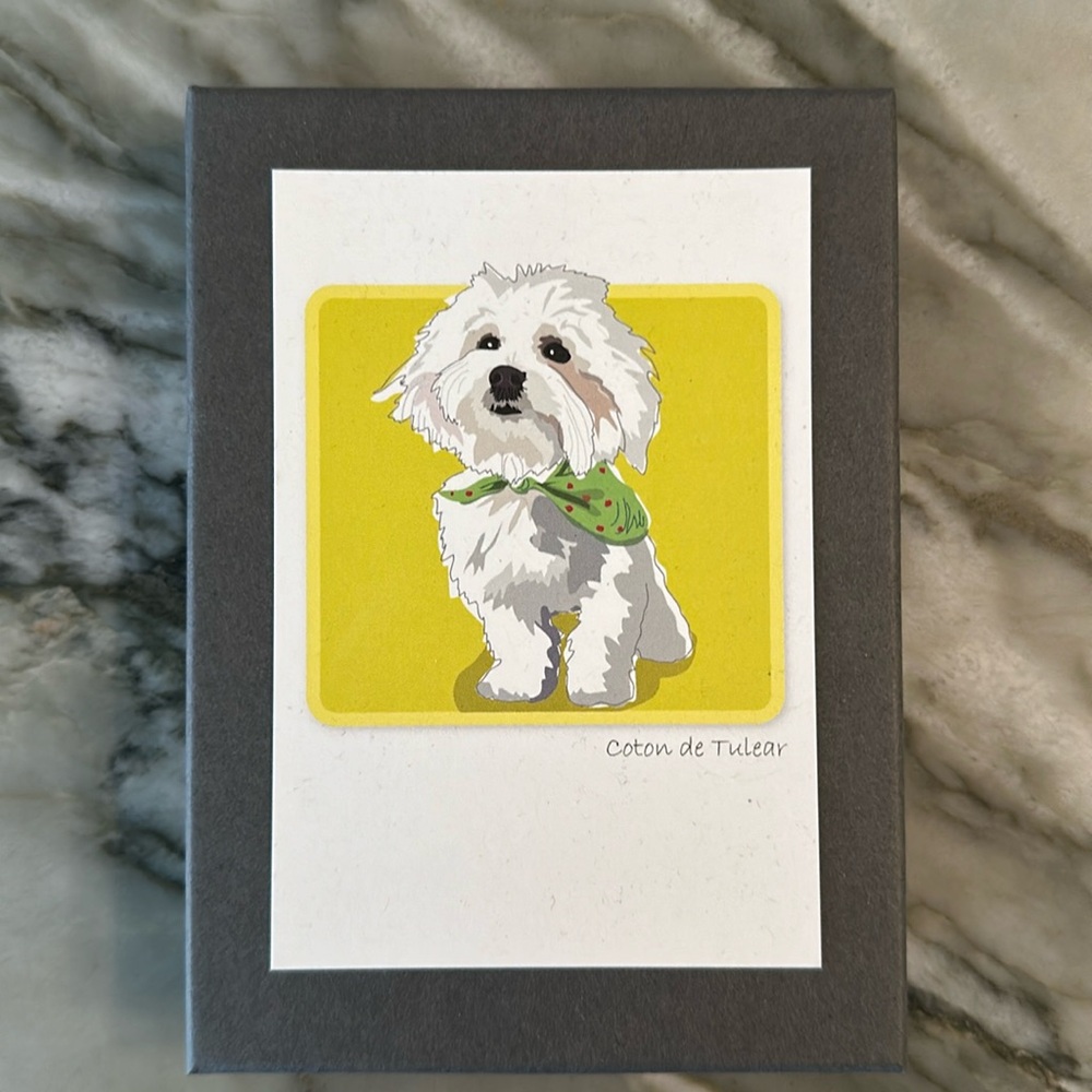 Set of 6 Notecards - Coton de Tulear